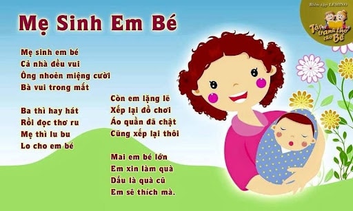 MỘT SỐ BÀI THƠ GIÀNH CHO TRẺ MẪU GIÁO NHỠ 4-5 TUỔI