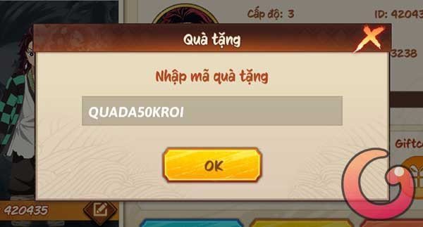 Nhập code