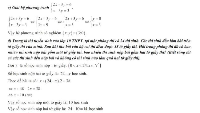 Đáp án đề thi vào 10 môn Toán Bắc Kạn 2024 trang 2