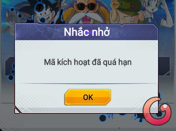 Mã kích hoạt đã quá hạn