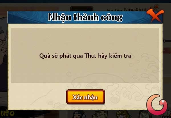 Nhận thành công