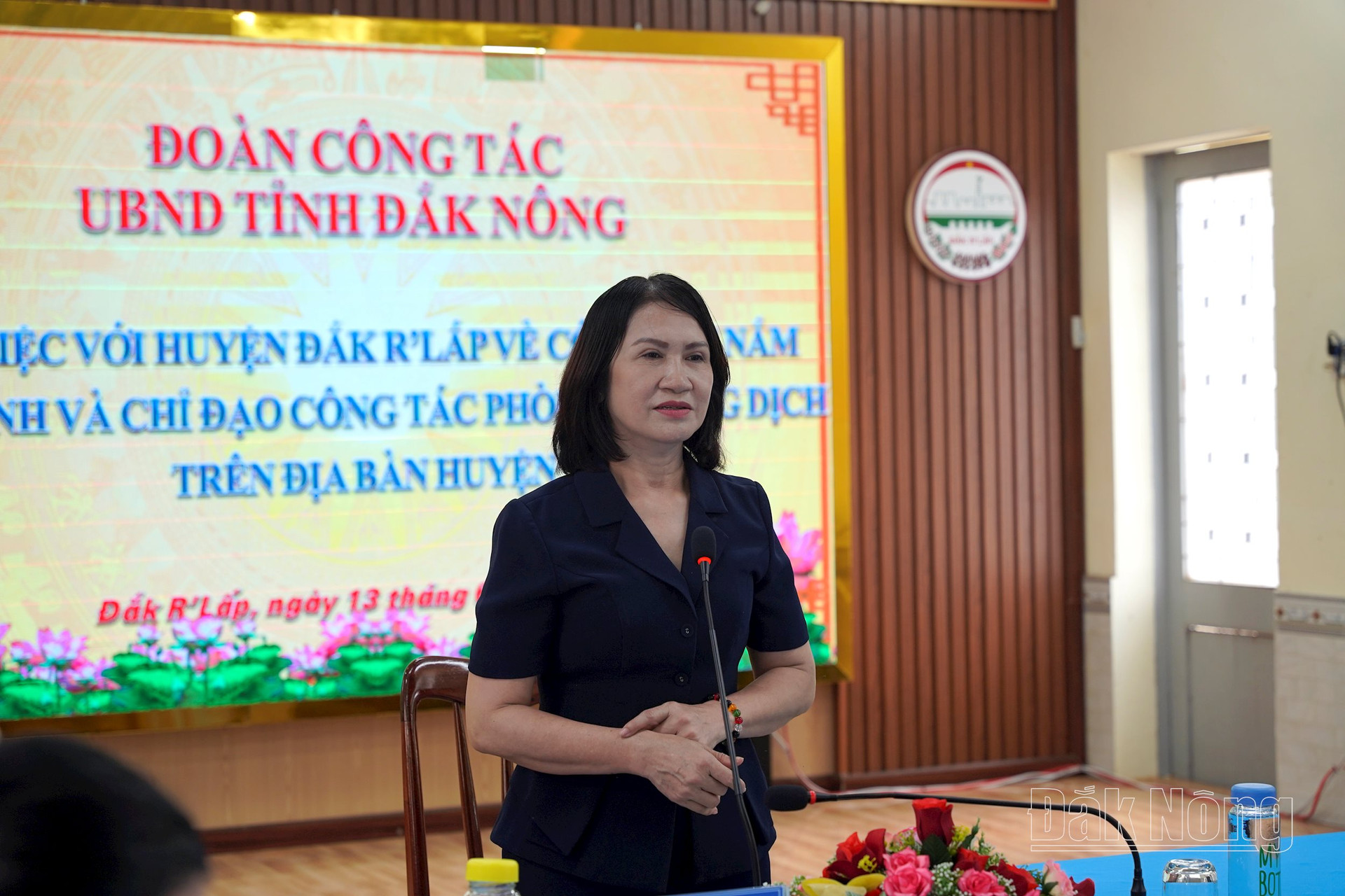 Phó Chủ tịch UBND tỉnh Tôn Thị Ngọc Hạnh đánh giá cao sự chủ động vào cuộc của ngành Y tế và chính quyền địa phương