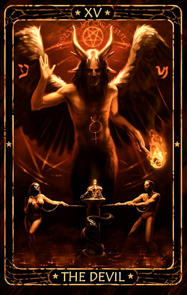 Major Arcana Card No., XV. The Devil of The Tarot !