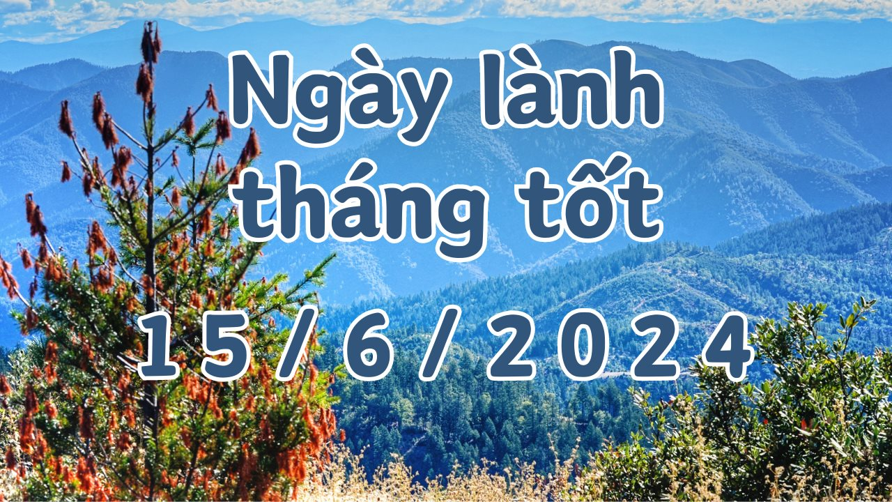 Ngày 15/6/2024 là ngày xấu không nên làm các việc cưới hỏi, khởi công, xây dựng, động thổ, chuyển nhà, sửa nhà, tranh chấp, mai táng, sửa mộ. 