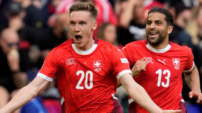 Euro 2024 - Hungary 1-3 Switzerland: Swiss hold off comeback to start campaign with a win | Football News | Sky Sports