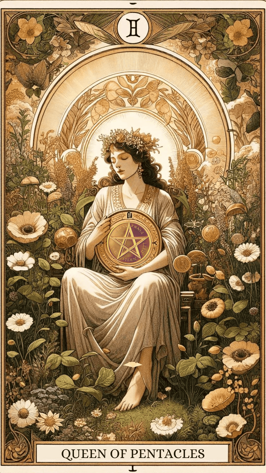 Explore Queen of Pentacles Tarot Card Meaning: Nurturing, abundance, and the embodiment of pr... | Pentacles tarot, Tarot cards art, Tarot cards major arcana
