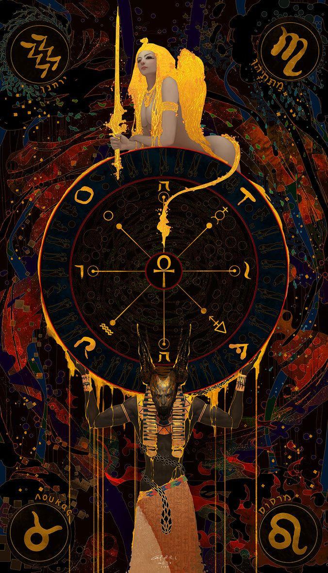 10-TAROT-The Wheel of Fortune by ArtCASIMIR on DeviantArt | Tarot art, Wheel of fortune tarot, Tarot cards art