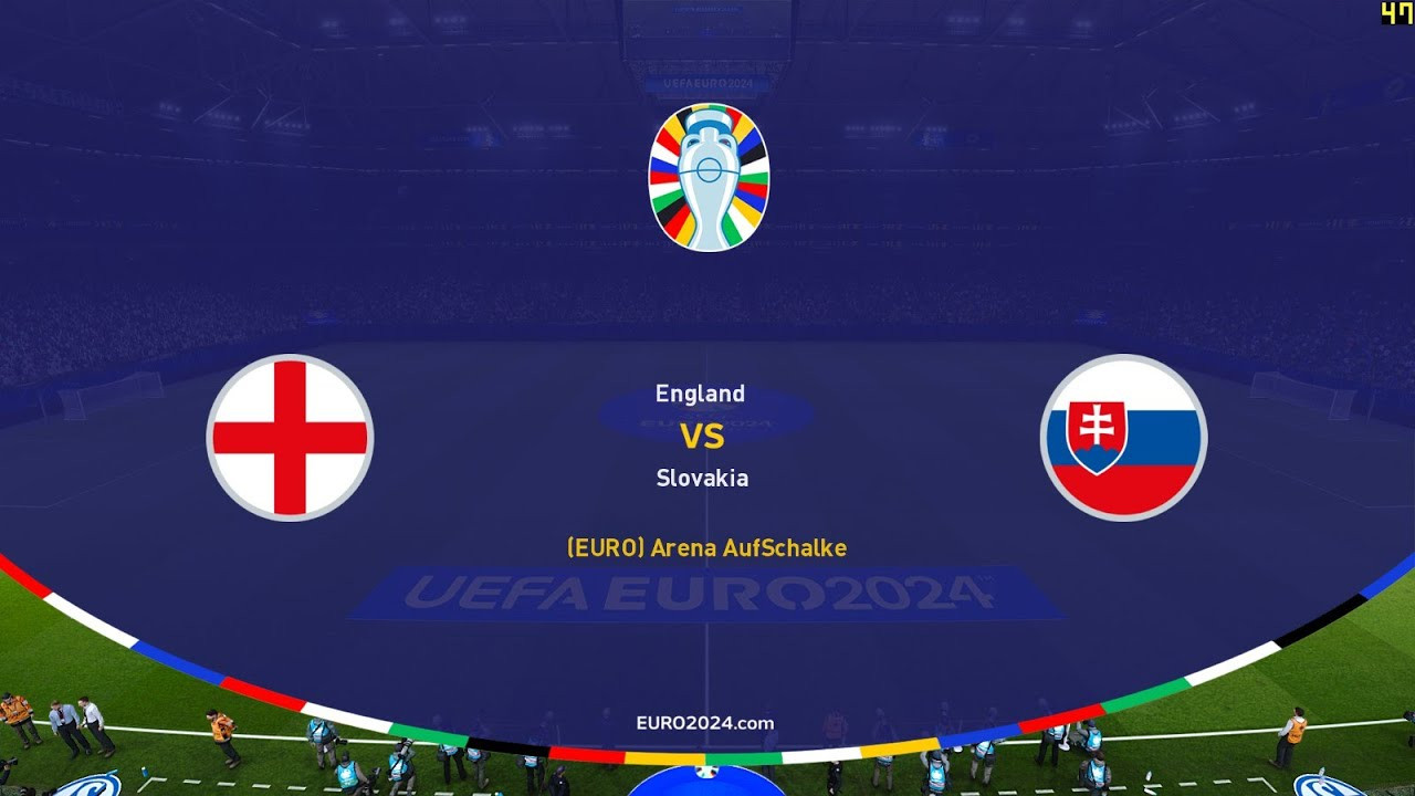 England vs Slovakia | #EURO 2024 Round of 16 | PES 2021 PC - YouTube
