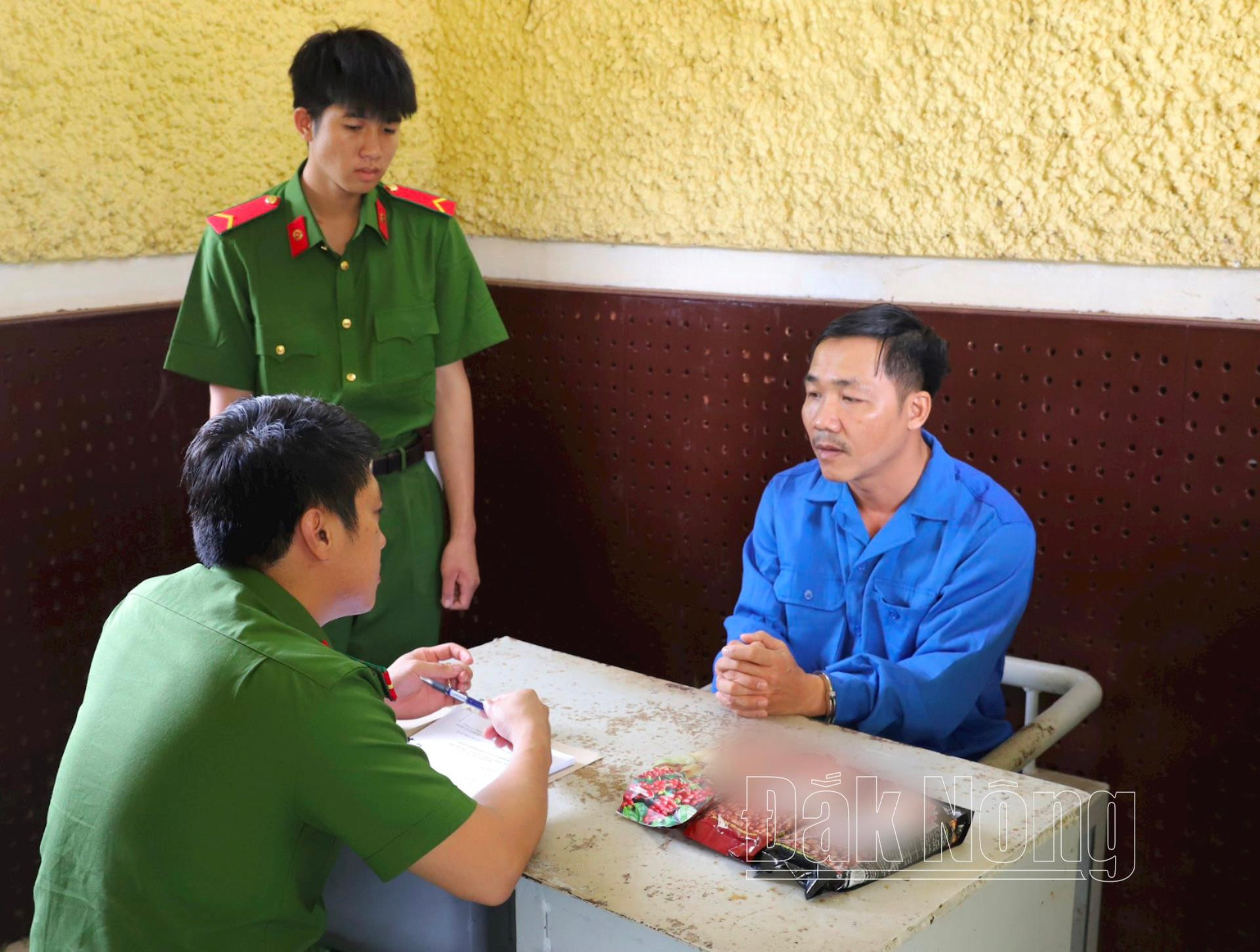 Đối tượng Nguyễn Thanh Sỹ tại cơ quan điều tra