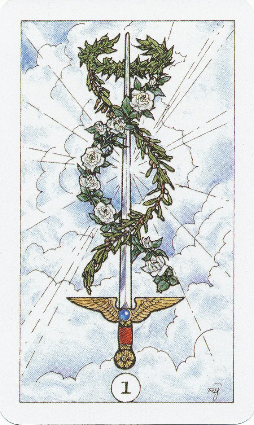 Ace of Swords Robin Wood Raider Waite Tarot | Swords tarot, Ace of swords, Tarot cards art