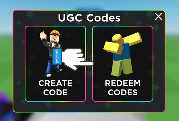 Nhấn Redeem Codes