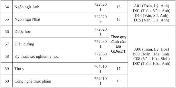 Điểm sàn Đại học Kinh tế - Tài chính, Quốc tế Sài Gòn, Văn Hiến, Công nghệ TP HCM - 19