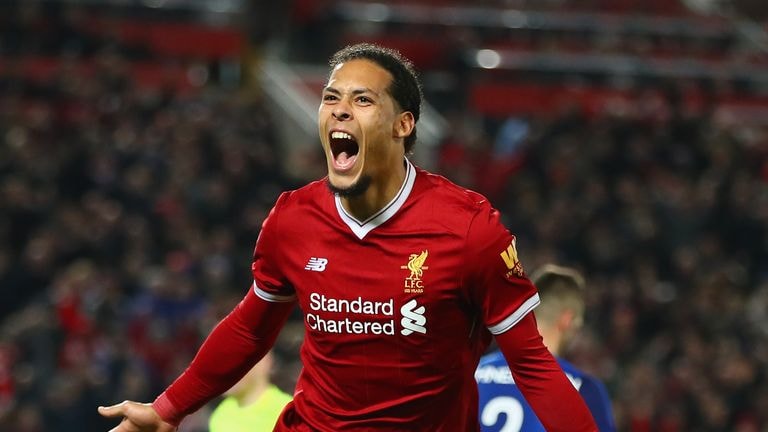 Liverpool 2-1 Everton: Virgil van Dijk scores FA Cup winner on debut | Football News | Sky Sports