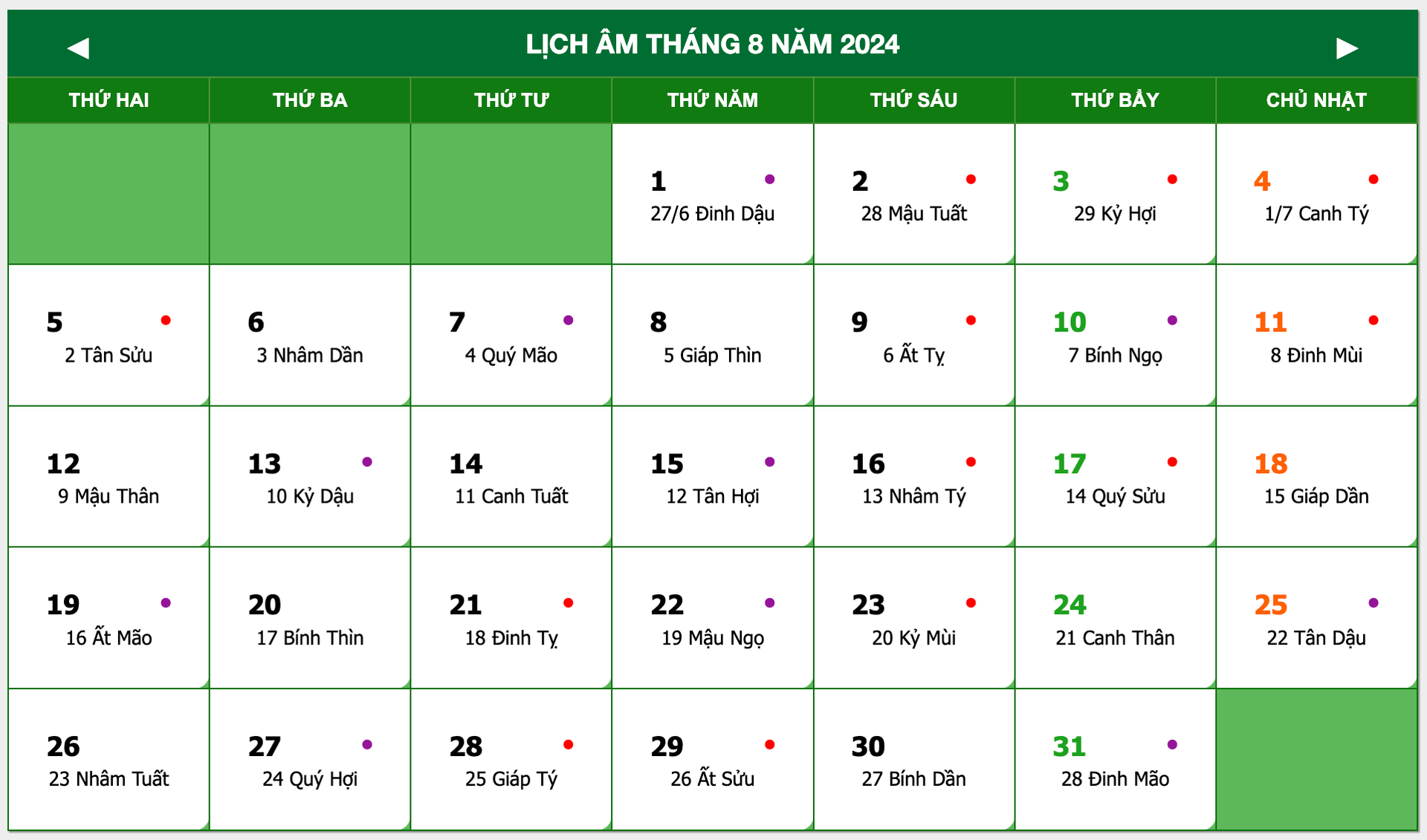 Các ngày tốt tháng 8/2024 - Chọn đúng ngày, cả tháng phát tài phát lộc