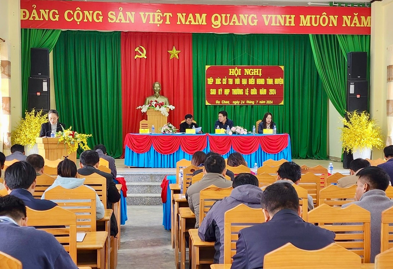 Quang cảnh hội nghị tiếp xức cử tri 