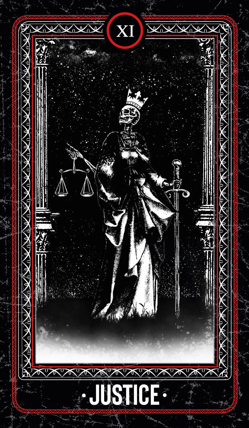 Justice - The Bones Arcana Tarot