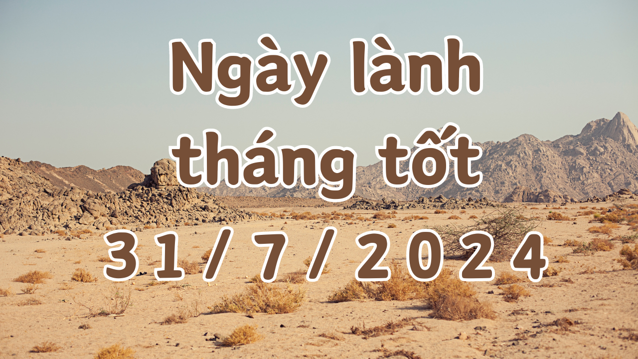 Ngày 31/7/2024 là ngày tốt có thể làm các việc như kết hôn, cưới gả xây dựng, sửa chữa nhà, ký hợp đồng, khai trương, mai táng, cải mộ. 