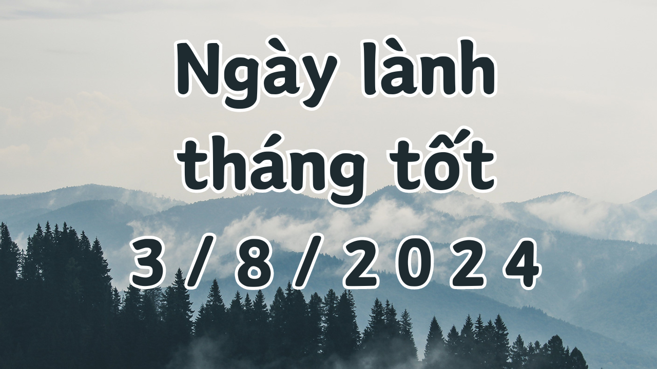 Ngày 3/8/2024 là ngày tốt có thể làm các việc như ký hợp đồng, khai trương, xuất hành, chuyển nhà, đổi việc, kiện tụng, giao dịch, nhâp học. 