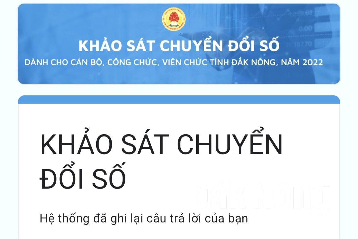 Nhiều cuộc khảo sát, điều tra, nắm bắt dư luận xã hội do Đắk Nông triển khai thu hút đông đảo cán bộ, công chức, viên chức tham gia