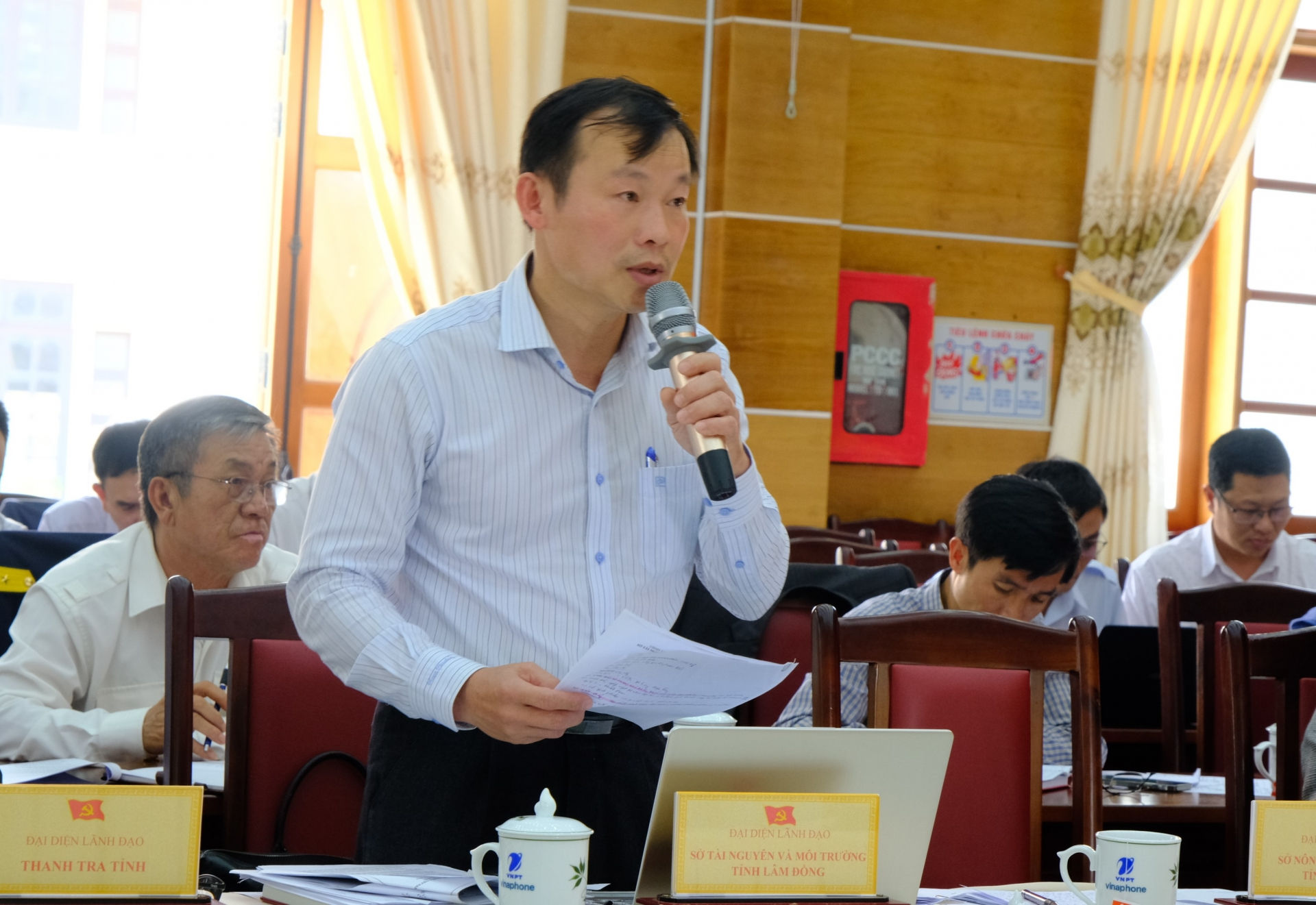 Đại diện Sở Tài nguyên Môi trường ý kiến