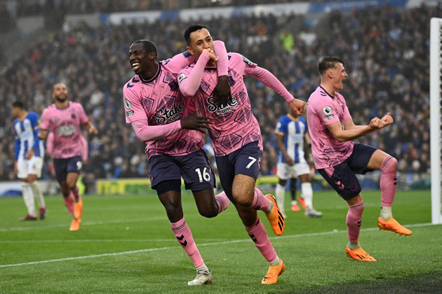 Everton stun Brighton 5-1, exit relegation zone