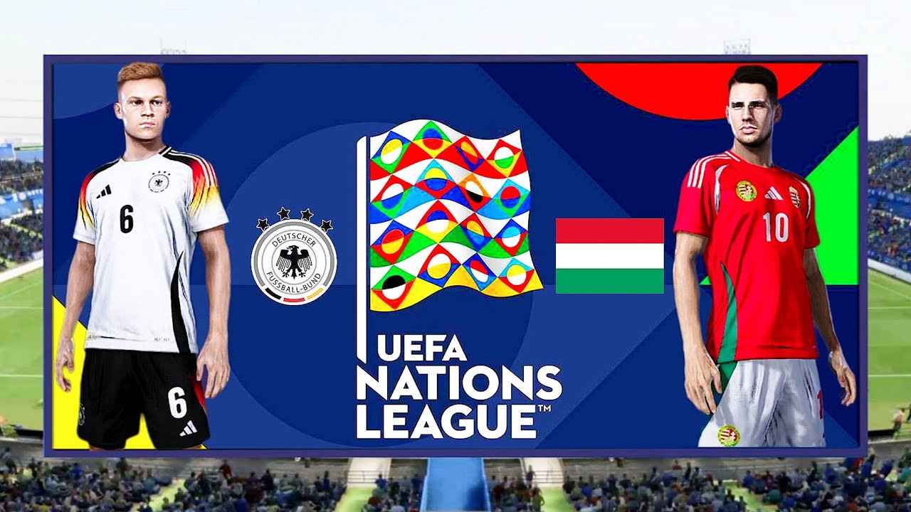 Germany vs. Hungary - UEFA NATIONS LEAGUE 24/25 - 2024 Full Match 4K - PES 21 - YouTube