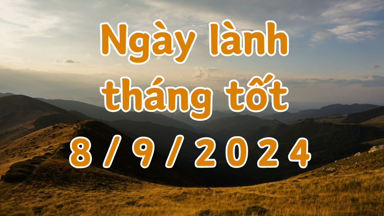 Ngày 8/9/2024 âm lịch là ngày xấu không nên làm các việc như cưới hỏi, khởi công, xây dựng, xuất hành, ký hợp đồng, sửa nhà, mai táng, sửa mộ. 