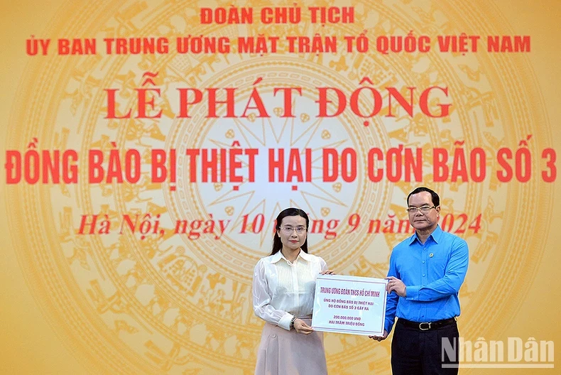 Tổng Bí thư, Chủ tịch nước Tô Lâm dự Lễ phát động ủng hộ đồng bào chịu ảnh hưởng của cơn bão số 3 ảnh 5