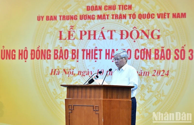 Tổng Bí thư, Chủ tịch nước Tô Lâm dự Lễ phát động ủng hộ đồng bào chịu ảnh hưởng của cơn bão số 3 ảnh 2