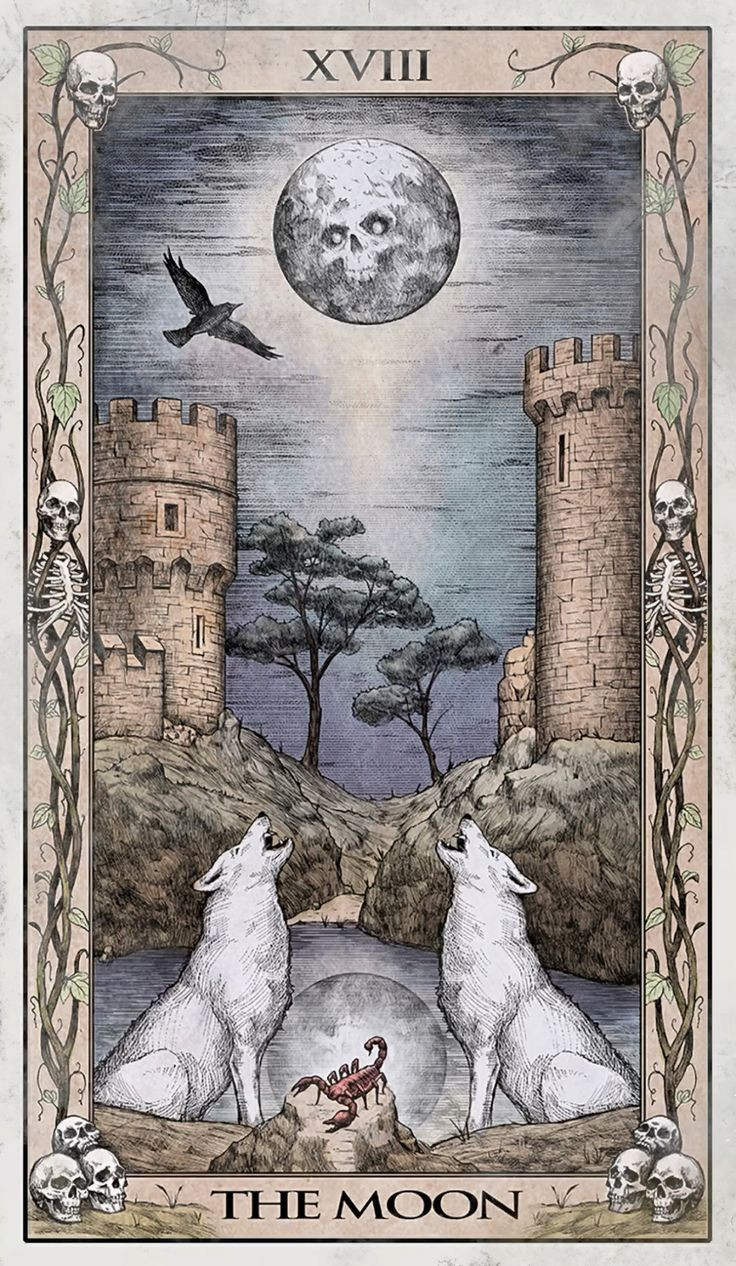 The quarry moon tarot card