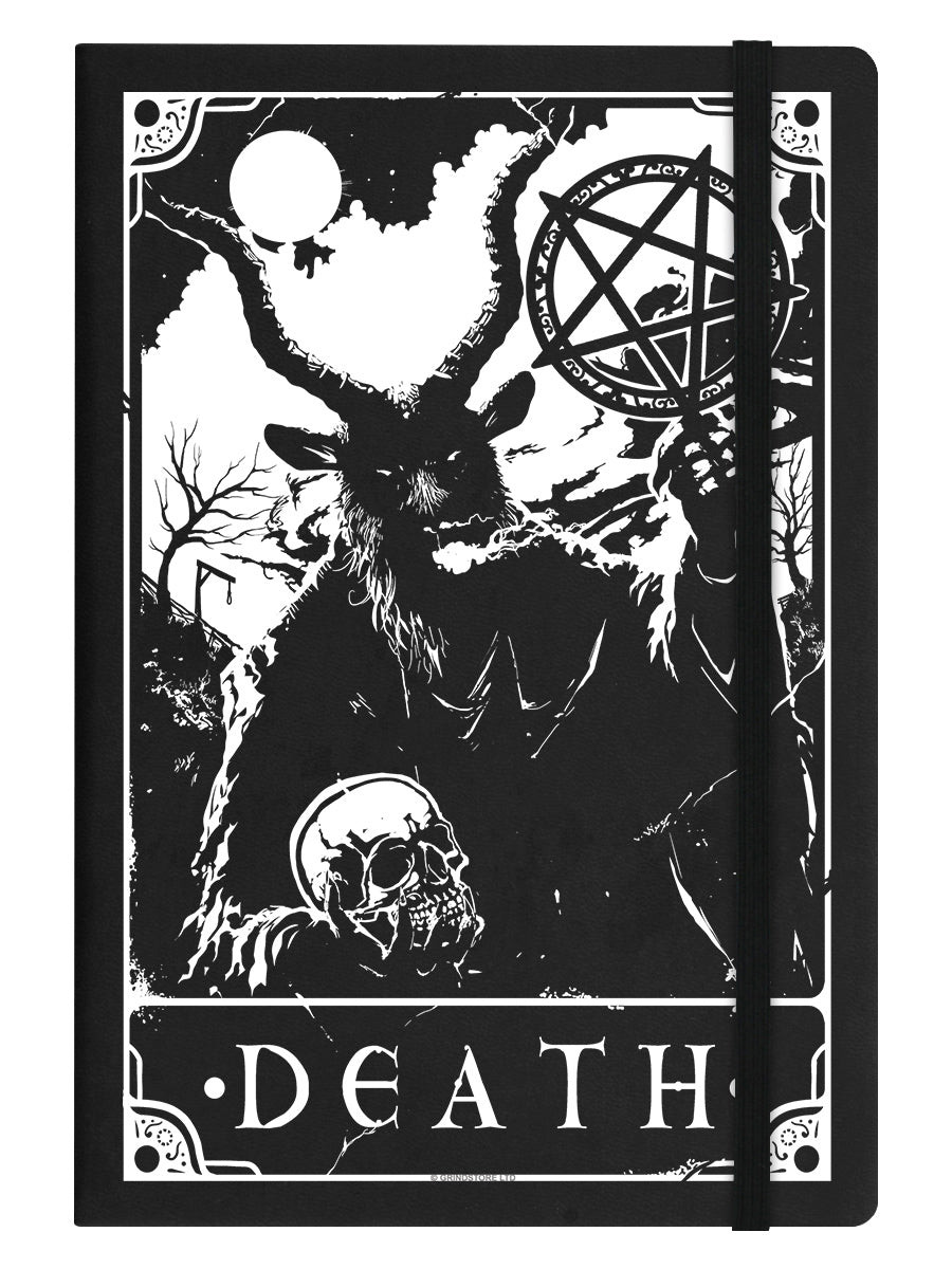 Deadly Tarot - Death Black A5 Hard Cover Notebook