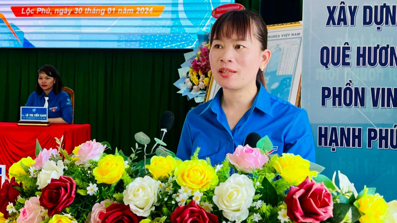 Bí thư Huyện Đoàn Bảo Lâm Hoàng Thị Mỹ Hằng