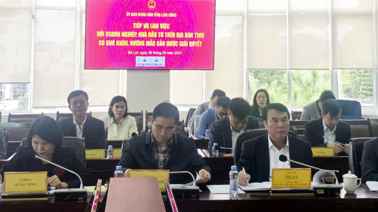 Phó Chủ tịch UBND tỉnh Phạm S chủ trì tiếp và làm việc với doanh nghiệp, nhà đầu tư tháng 9/2024 