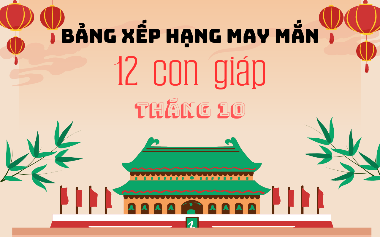 Xếp hạng may mắn của 12 con giáp tháng 10 năm 2024: 5 con giáp có vận may tốt tháng 10 