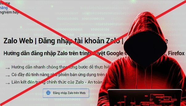 Zalo web bị giả mạo khiến hàng triệu người bị lừa