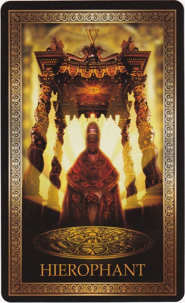 Hierophant - Card from Tarot Grand Luxe Deck