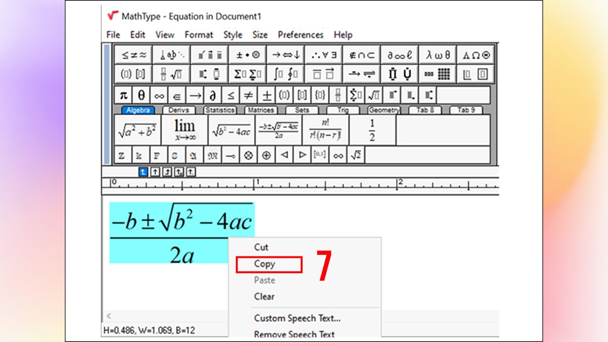 Viết công thức toán học trong word cách 3 bước 5