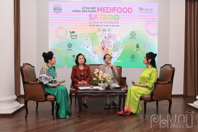 Các chuyên gia thảo luận về về “Medifood – Giải pháp toàn diện cho sức khỏe” tại Lễ ra mắt dòng sản phẩm Medifood Satado. Ảnh: Hoàng Toàn