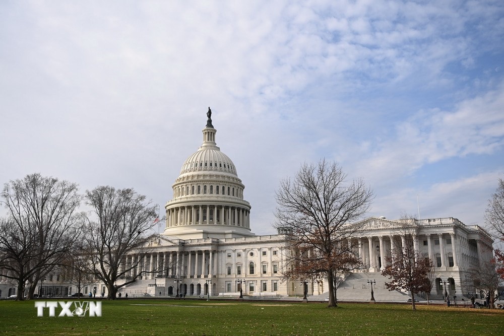 Tòa nhà Quốc hội Mỹ tại Washington, DC. (Ảnh: AFP/TTXVN)