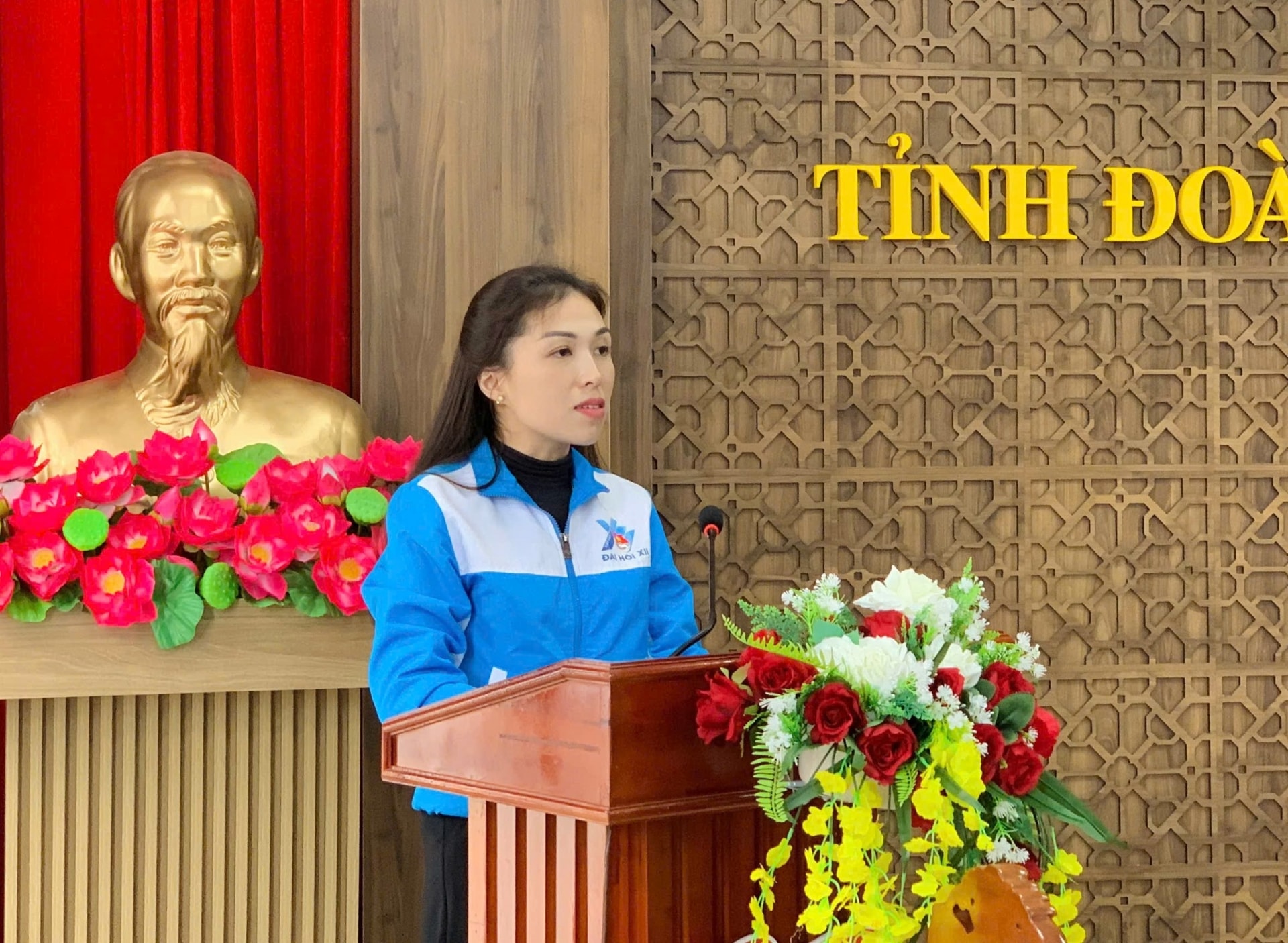 Phó Bí thư Tỉnh Đoàn Trần Diệp Mỹ Dung phát biểu tổng kết, đánh giá chất lượng Cuộc thi