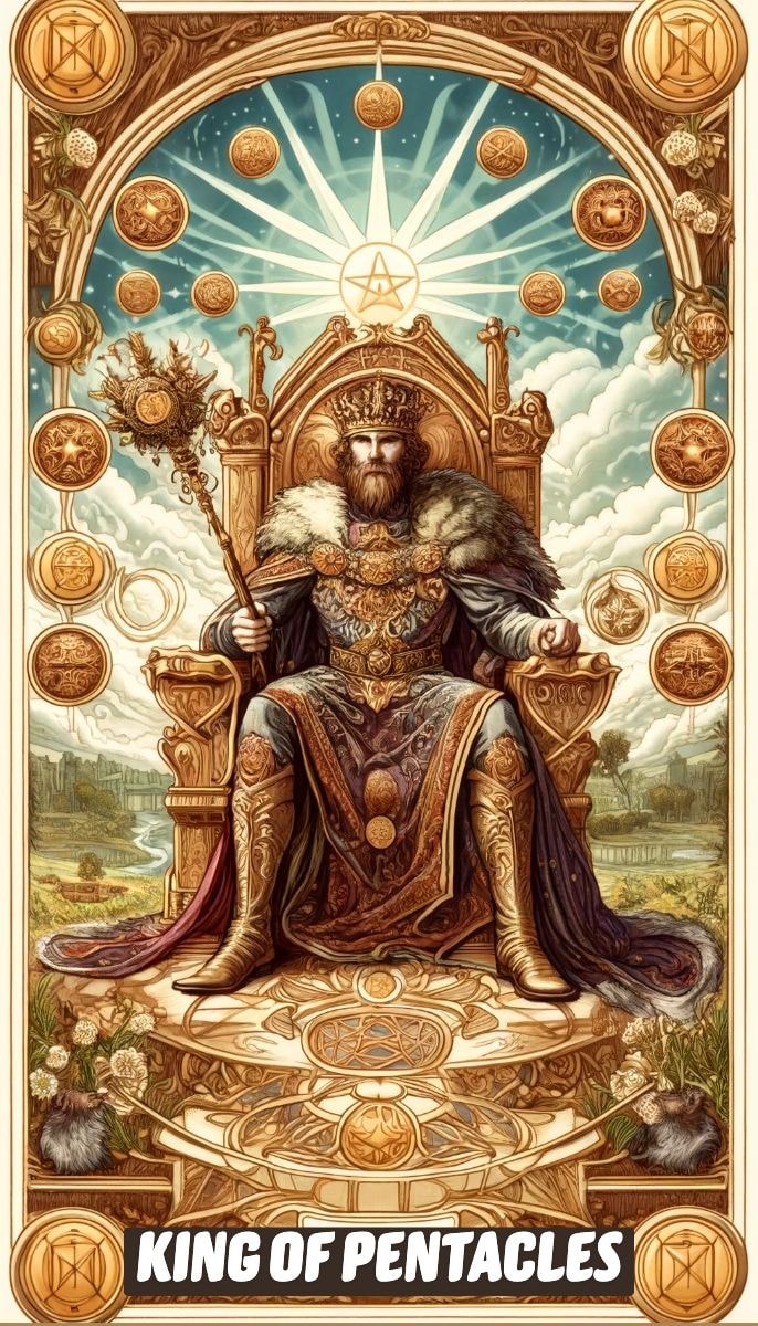 King of Pentacles Meaning: Upright & Reversed Tarot Meanings