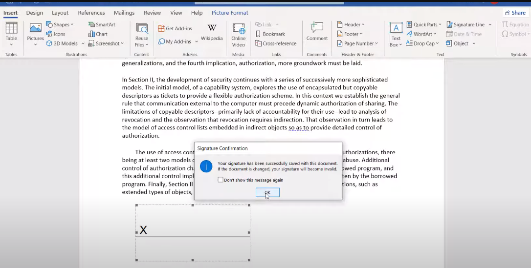 ký số trên file Excel