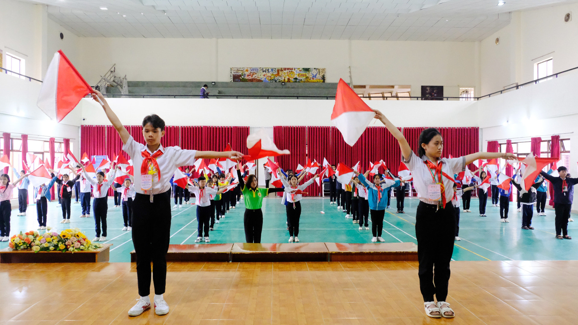Đội viên tham gia các nội dung tại Hội thi