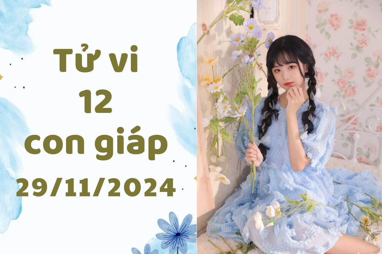 Tử vi 12 con giáp ngày 29/11/2024: Thìn tham vọng, Tuất ổn định 