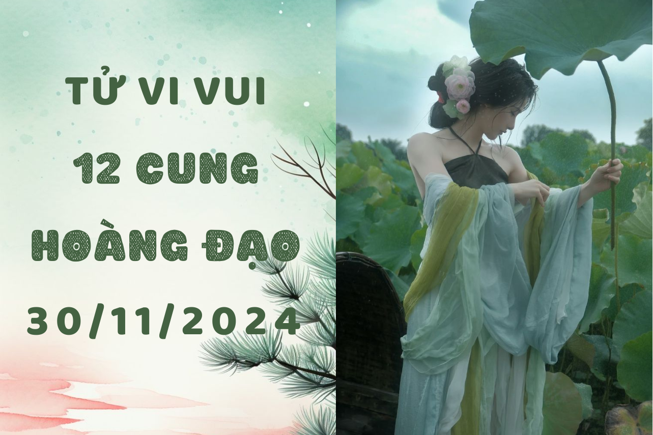 tử vi 12 cung hoàng đạo ngày 30-11-2024