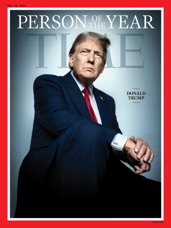 Donald Trump được Tạp chí Time bình chọn là Nhân vật của năm 2024