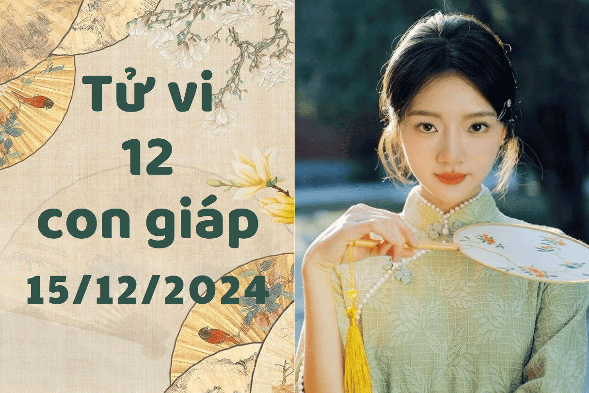 Tử vi 12 con giáp Chủ nhật ngày 15/12/2024: Tỵ nổi nóng, Hợi may mắn