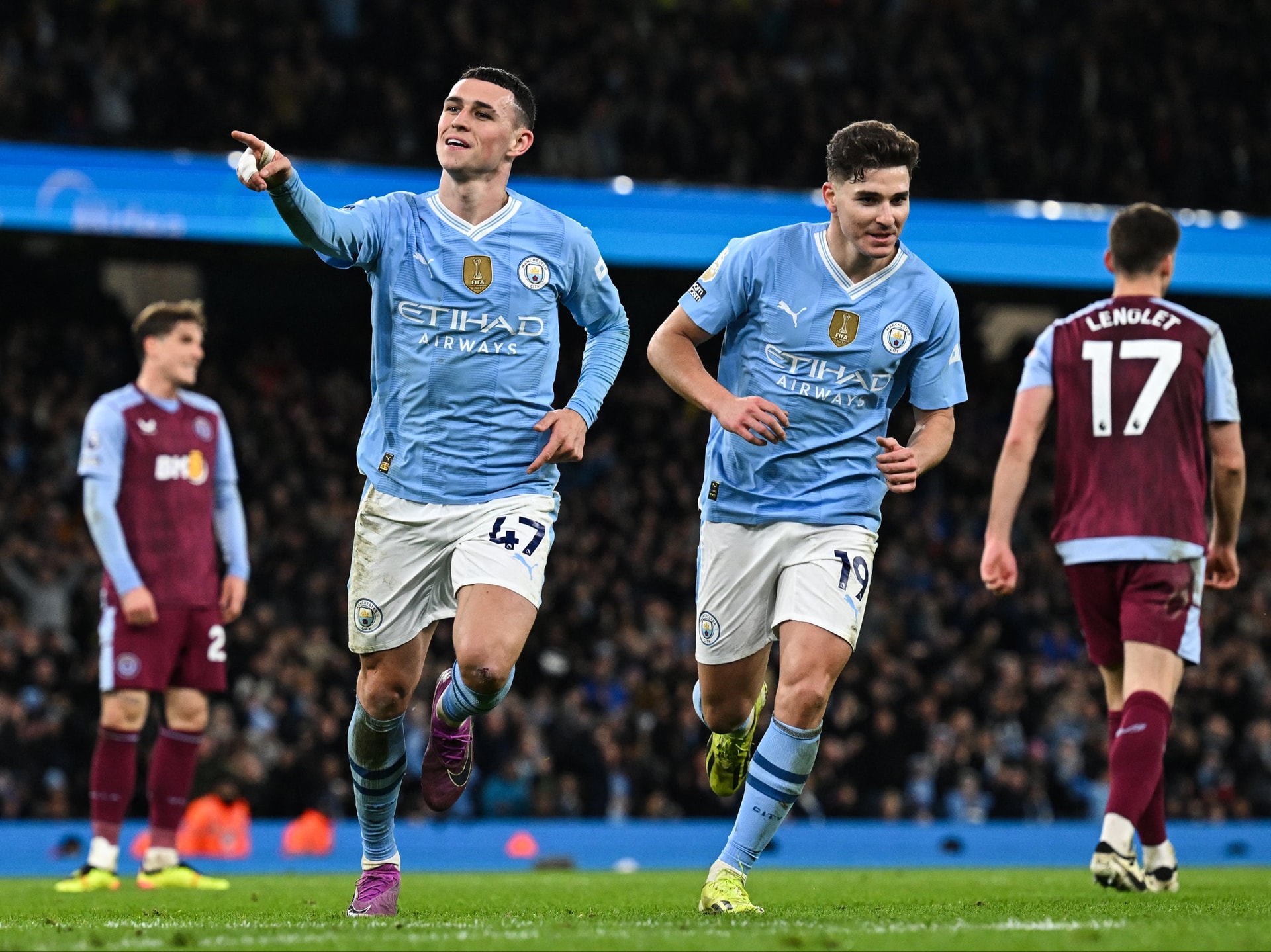 Phil Foden's imperious hat-trick against Aston Villa revitalises Manchester City's title challenge | The Independent