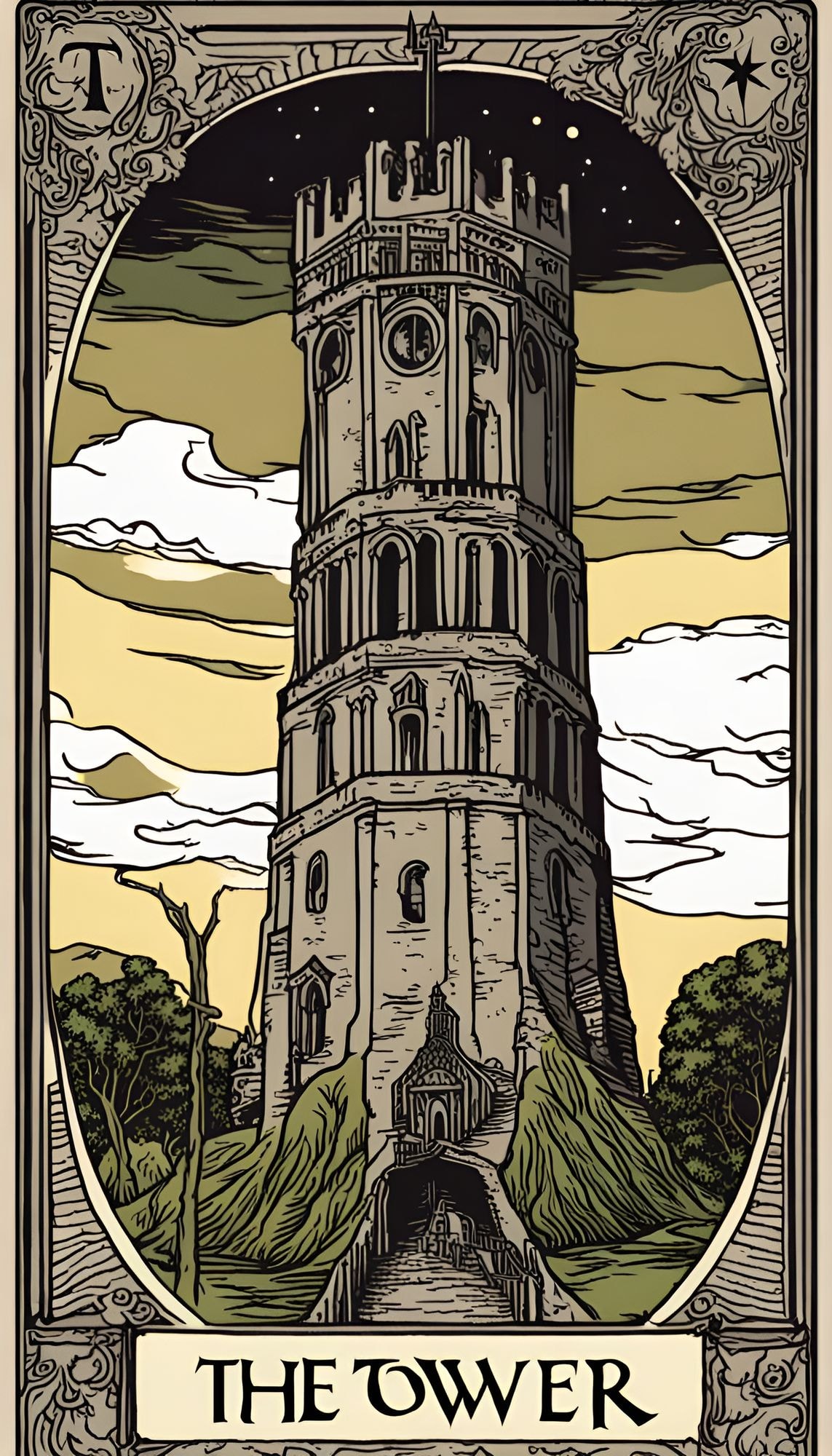 The tower tarot card - The tower tarot card