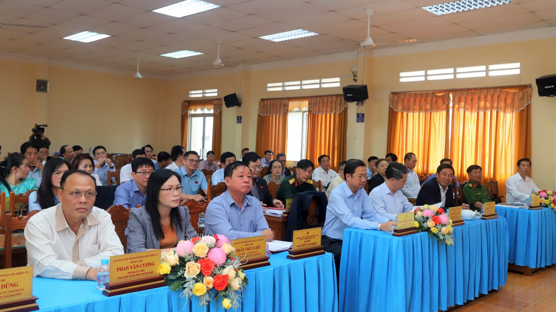 Quang cảnh Kỳ họp thứ 19 HĐND TP Bảo Lộc khóa VI, nhiệm kỳ 2021 - 2026